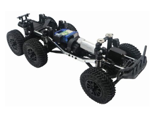 Sport 1/18 Tetra18 K1 6X6 RTR Scale Mini Crawler, Gunmetal Grey