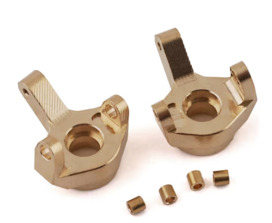 Yeah Racing SCX24 Brass Front Steering Knuckles (2) (7g)