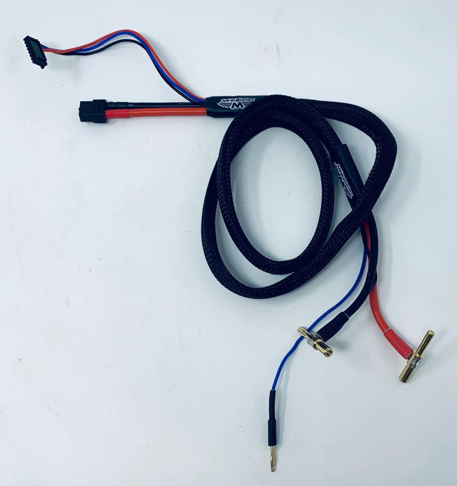 XT60 to 4/5mm bullet XL Charge Lead 36” for 1s/ 2s ( BLUE)