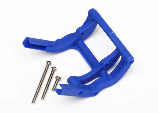 Wheelie bar mount (1)/ hardware (blue)