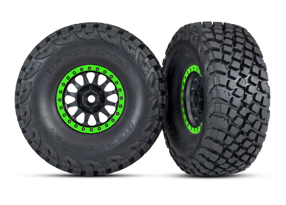 Method Black & Green Race Wheels w/ BFG Tires (2)