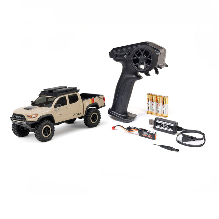 1/30 SCX30 Toyota Tacoma TRD Pro Extreme Off-Road 4X4 RTR Brushed Rock Crawler (Battery & Charger Included), Green