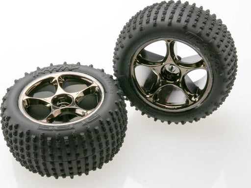 Tires & wheels, assembled (Tracer 2.2" black chrome wheels, Alias 2.2" tires) (2) (Bandit rear, medium compound with foam inserts) (TSM rated)