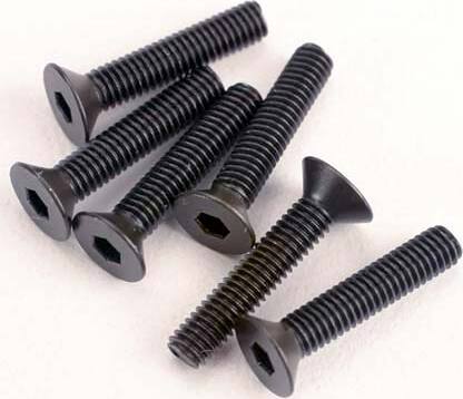 Screws, 3x15mm countersunk machine (6) (hex drive)