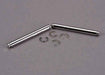 Suspension pins, 31.5mm, chrome (2) w/ E-clips (4)