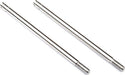 Shock shafts, steel, chrome finish (xx-long) (2)