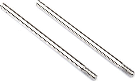 Shock shafts, steel, chrome finish (xx-long) (2)