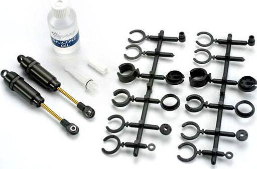 Big Bore shocks (long) (hard-anodized & PTFE-coated T6 aluminum) (assembled with TiN shafts) w/o springs (front) (2)