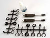 Big Bore shocks (x-long) (hard-anodized and PTFE-coated T6 aluminum) (assembled with TiN shafts) w/o springs (2)