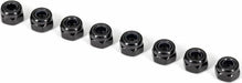 Nuts, 3mm Nylon Locking, Black (8)