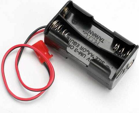 Battery holder, 4-cell (no on/off switch) (for Jato and others that use a male Futaba style connector)