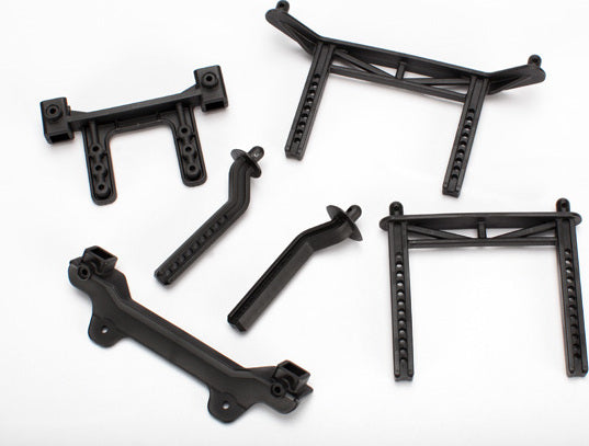 Body mounts, front & rear/ body mount posts, front & rear (adjustable)/ 2.5x18mm screw pins (4)