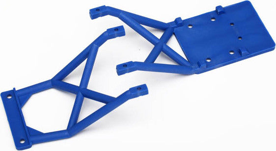 Skid plates, front & rear (blue)