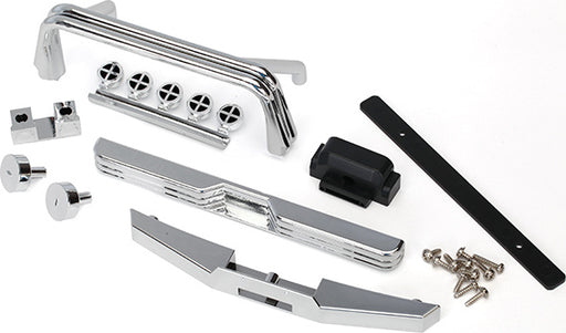 Body accessories kit, Bigfoot No. 1 (includes winch, front and rear bumpers, roll bar, light bar, engine detail, & mounting hardware) (grill sold separately)