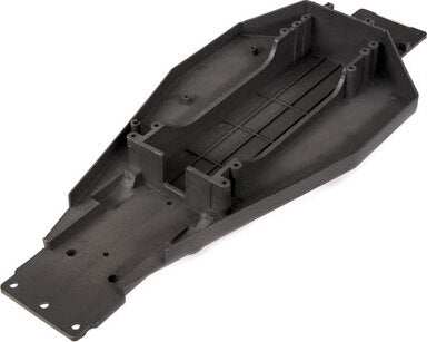 Lower chassis (black) (166mm long battery compartment) (fits both flat and hump style battery packs)(use only with #3725R ESC mounting plate)