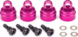 Shock caps, aluminum (pink-anodized) (4) (fits all Ultra Shocks)