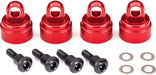 Shock caps, aluminum (red-anodized) (4) (fits all Ultra Shocks)