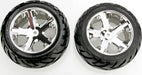 Tires & wheels, assembled, glued (All Star chrome wheels, Anaconda tires, foam inserts) (electric rear) (1 left, 1 right)
