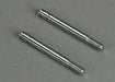 Shock shafts, steel, chrome finish (29mm) (front) (2)