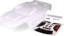 Body, Nitro Rustler (clear, requires painting)/window, grill, lights decal sheet/ wing and aluminum hardware