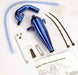 Aluminum tuned pipe & header (complete w/mounting hardware) (strong power across mid and upper RPM range) (blue-anodized)