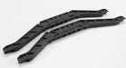 Chassis braces, lower (black) (for long wheelbase chassis) (2)