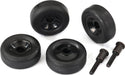Wheels (4)/ axles (2), for Maxx wheelie bar