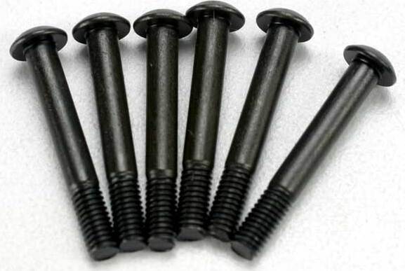 Screws, 3x21mm button-head machine (hex drive) (partially threaded, Revo brake bolts) (6)