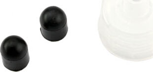 Rebuild kit, fuel filler bottle (includes bottle lid (1) and dispensing tube caps, rubber (2) (fits 8mm or 5/16" dispensing tube))