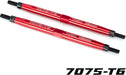 Toe links, Maxx (TUBES red-anodized, 7075-T6 aluminum, stronger than titanium) (112mm, front) (2)/ rod ends (4)/ aluminum wrench (1) (For Maxx models w/sealed pivot ball suspension & 3.8'' wheels)