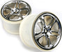 Wheels, SS (split spoke) 3.8" (chrome) (2) (fits Revo/Maxx series)
