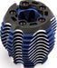 Cooling head, PowerTune (machined aluminum, blue-anodized) (TRX 3.3), head protector (1), 3x6mm CCS (5)