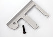 Chassis brace, Revo/Slayer (3mm 6061-T6 aluminum) (titanium- anodized)/ 4x16mm BCS