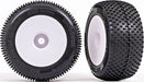 Tires & wheels, assembled, glued (white dished 3.8" wheels, Response Pro tires, foam inserts) (2) (use with 17mm splined wheel hubs and wheel nuts, part #5353X)