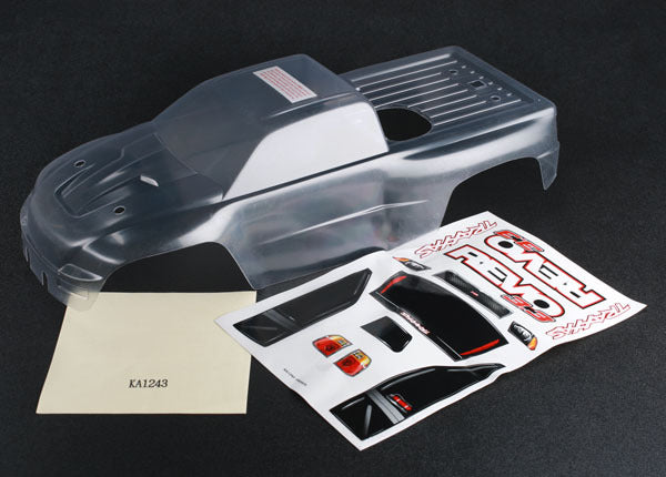 Body, Revo 3.3 (clear, requires painting)/ window, lights, grill decal sheet
