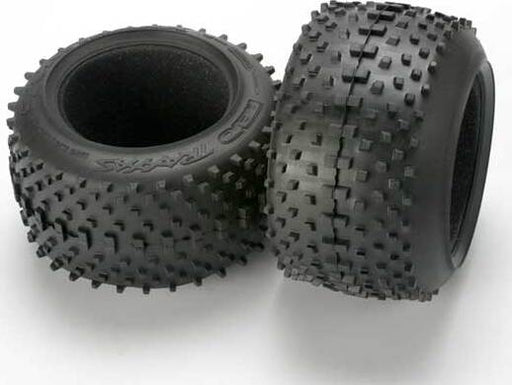 Tires, SportTraxx racing 3.8" (soft compound, directional and asymmetrical tread design)/ foam inserts (2)