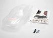 Body, Jato (clear, requires painting)/window, lights decal sheet/ wing and aluminum hardware