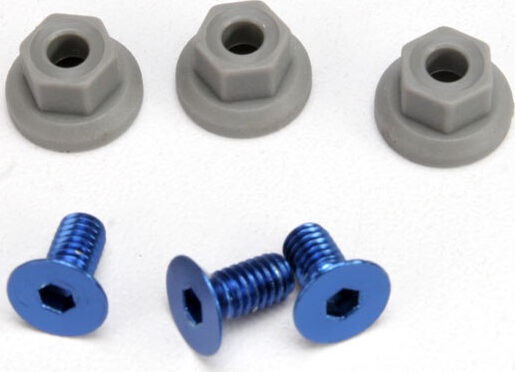 Wing mounting hardware, (4x8mmCCS (aluminum)(3)/ 4x7mm flanged NL (3))