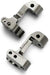 Caster blocks, 30-degree, titanium-anodized 6061-T6 aluminum (left & right)