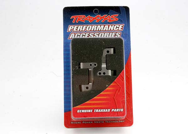 Caster blocks, 25-degree, titanium-anodized 6061-T6 aluminum (left & right)