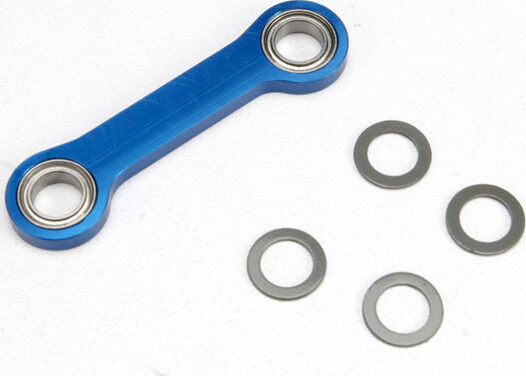 Drag link, machined 6061-T6 aluminum (blue-anodized)/ 5x8x2.5 ball bearing (2)