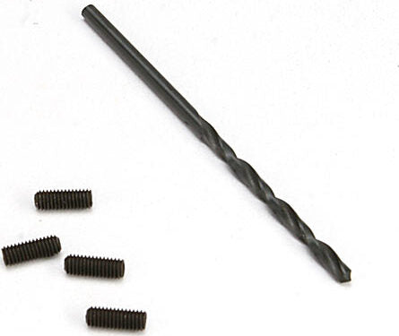 Suspension down stop screws (includes 2.5mm drill bit) (limits suspension droop, sets maximum ride height)