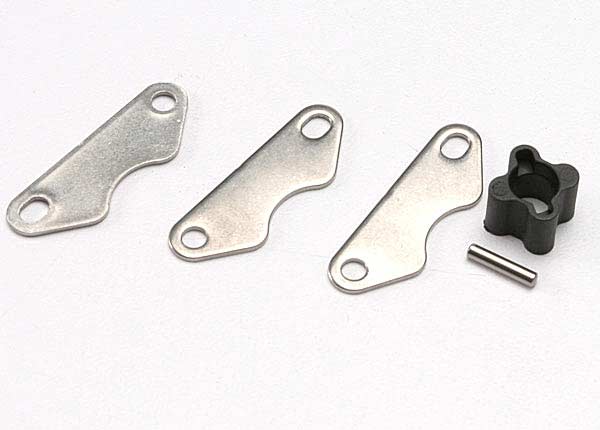 Brake disc hub (for Revo rear brake kit)/ 2mm pin (1)/ brake pads (3)
