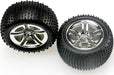 Tires & wheels, assembled, glued (2.8") (Twin-Spoke wheels, Alias tires, foam inserts) (nitro rear) (2)