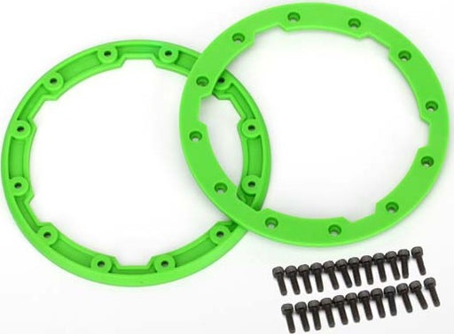 Sidewall protector, beadlock style (green) (2)/ 2.5x8mm CS (24) (for use with Geode wheels)