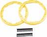 Sidewall protector, beadlock style (yellow) (2)/ 2.5x8mm CS (24) (for use with Geode wheels)