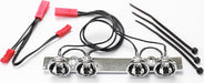 LED light bar (chrome) (fits Summit roll cage)/ light harness (4 clear lights)/ harness adapter