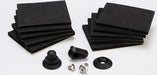 Hatch post/hull water outlet/foam pads (10)/ washer (1)/ 4x8mm BCS, stainless steel/ 3x4mm BCS, stainless steel