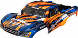 Body, Slash 2Wd (Also Fits Slash Vxl and Slash 4X4), Orange and Blue (Painted, Decals Applied)