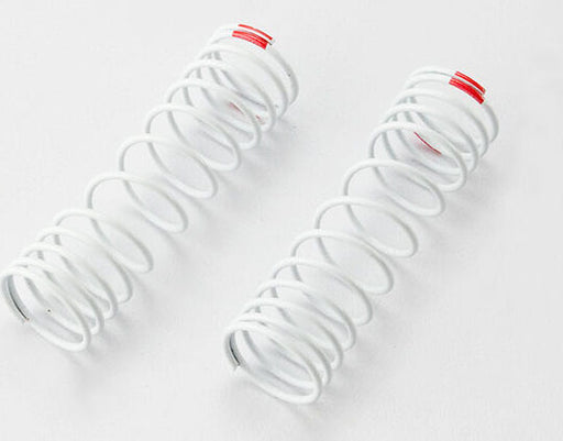 Springs, front (white) (progressive rate) (2) (fits #5862 aluminum Big Bore shocks)